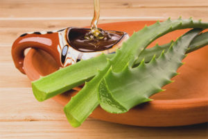  Aloe con miel de la tos.